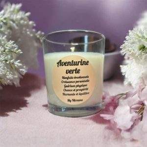 Bougie Aventurine Verte